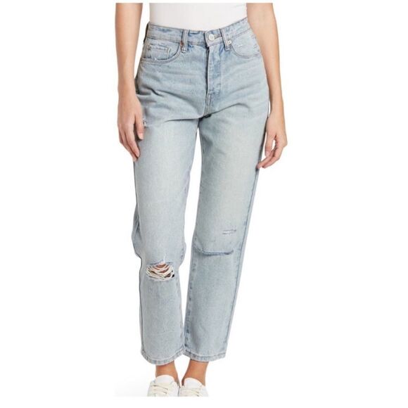 NEW BLANK NYC THE MADDISON HIGH RISE CROP JEANS DENIM - Picture 2 of 10
